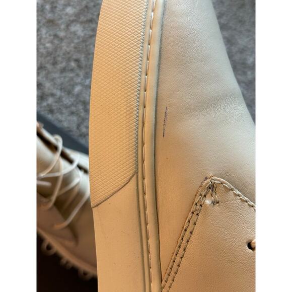 Nisolo Men’s Cortez High Top Sneakers Size - 11.5 - New - Bone Color - Picture 12 of 12